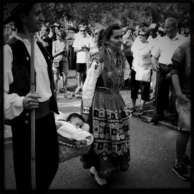 PORTUGAL Lisbon -- Jun 2014 -- Hipstamatic iPhone image of Folk dancing and music in the park in Belem Lisbon Portugal  -- Picture by Jonathan Mitchell/Atlas Photo Archive
